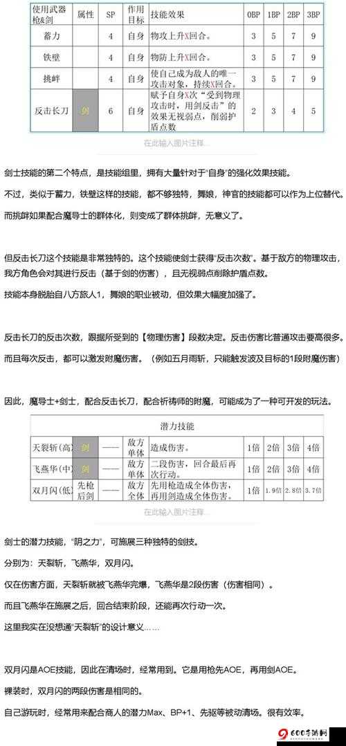 元素方尖剑士技能攻略：剑士技能选择与提升指南